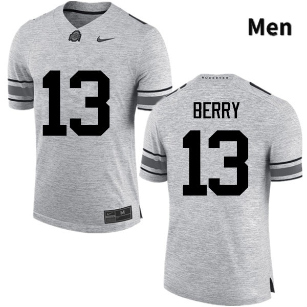 Ohio State Buckeyes Rashod Berry Men's #13 Gray Game Stitched College Football Jersey